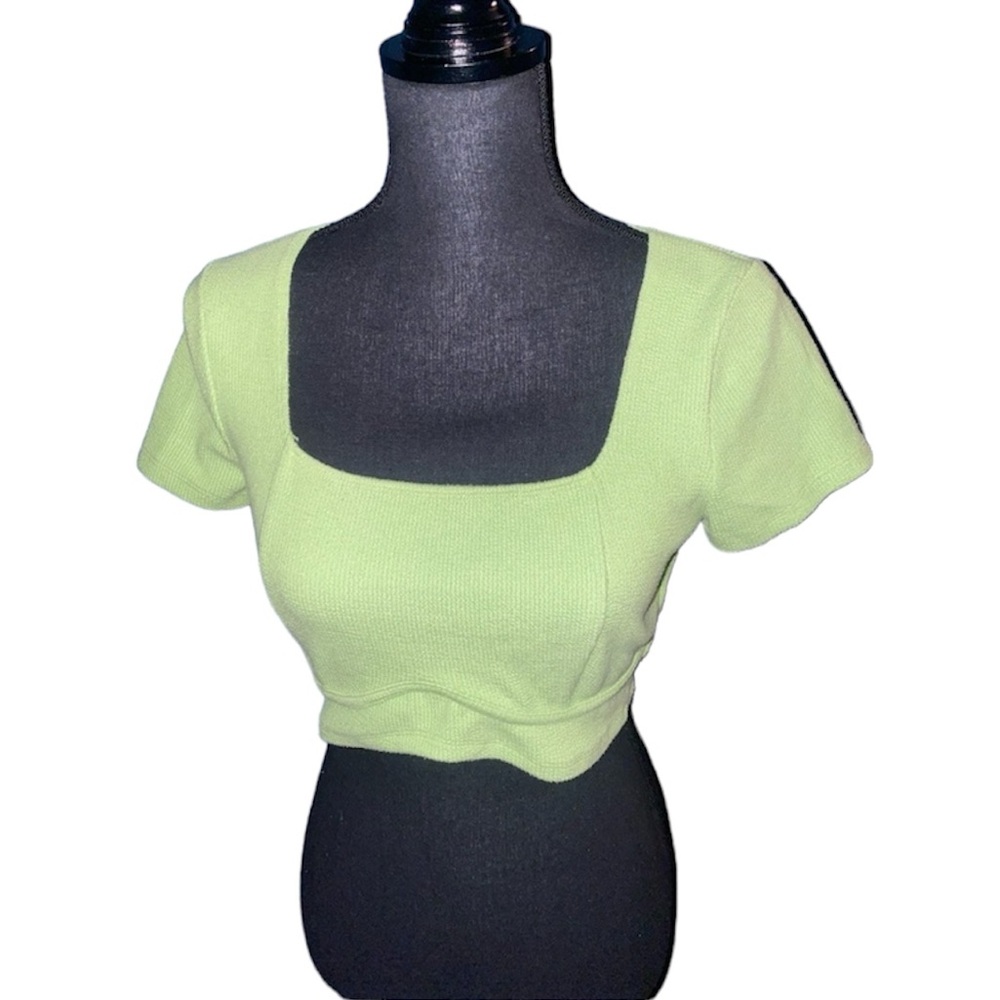 “Social Tourist” Women’s Green Crop Top Size Medium /by Dixie & Charlie D’Amelio